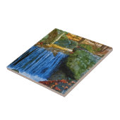 Blauer Wasserlauf Fliese (Seite)