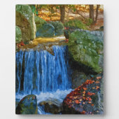 Blauer Wasserlauf Fotoplatte (Vorderseite)