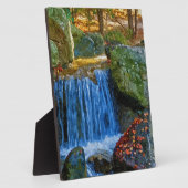 Blauer Wasserlauf Fotoplatte (Seite)