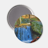 Blauer Wasserlauf Magnet (Vorderseite/Rückseite)