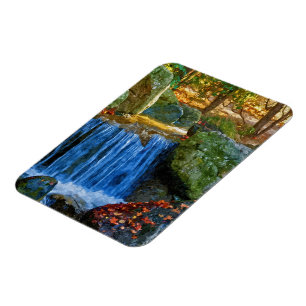 Blauer Wasserlauf Magnet