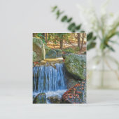 Blauer Wasserlauf Postkarte (Stehend Vorderseite)