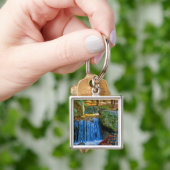 Blauer Wasserlauf Schlüsselanhänger (Hand)
