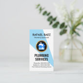 Blauer Wasserspiegel Visitenkarte (Stehend Vorderseite)