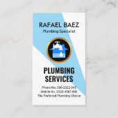 Blauer Wasserspiegel Visitenkarte (Vorderseite)