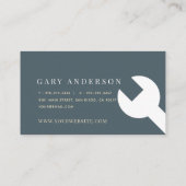 Blauer Wasserstand und Rostklumpen Visitenkarte (Rückseite)