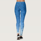 Blauer Wassertropfen Leggings (Rückseite)