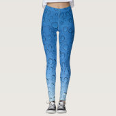 Blauer Wassertropfen Leggings (Vorderseite)