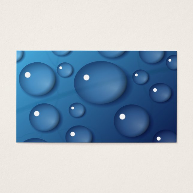 Blauer Wassertropfen Textur (Vorderseite)