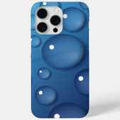 Blauer Wassertropfen Textur Case-Mate iPhone Hülle (Rückseite)