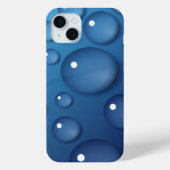 Blauer Wassertropfen Textur Case-Mate iPhone Hülle (Rückseite)