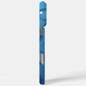 Blauer Wassertropfen Textur Case-Mate iPhone Hülle (Rückseite / Rechts)