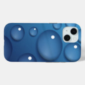 Blauer Wassertropfen Textur Case-Mate iPhone Hülle (Rückseite (Horizontal))