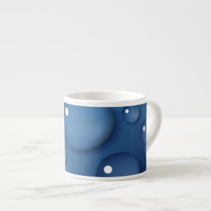 Blauer Wassertropfen Textur Espressotasse