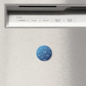 Blauer Wassertropfen Textur Magnet (In Situ (Geschirrspüler))