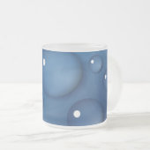 Blauer Wassertropfen Textur Mattglastasse (VorderseiteRechts)