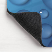 Blauer Wassertropfen Textur Mousepad (Ecke)