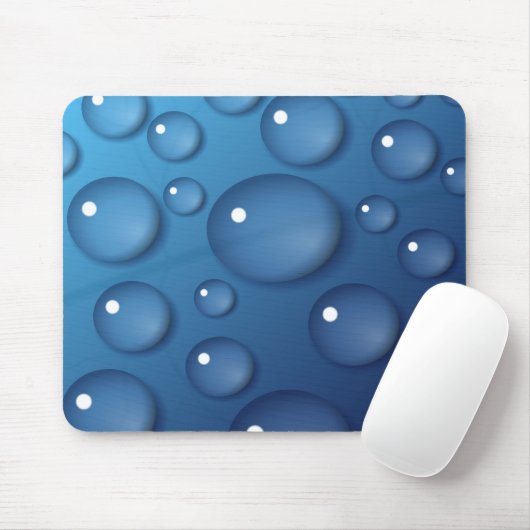 Blauer Wassertropfen Textur Mousepad (Mit Mouse)