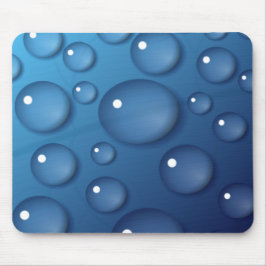 Blauer Wassertropfen Textur Mousepad