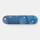 Blauer Wassertropfen Textur Skateboard (Horizontal)