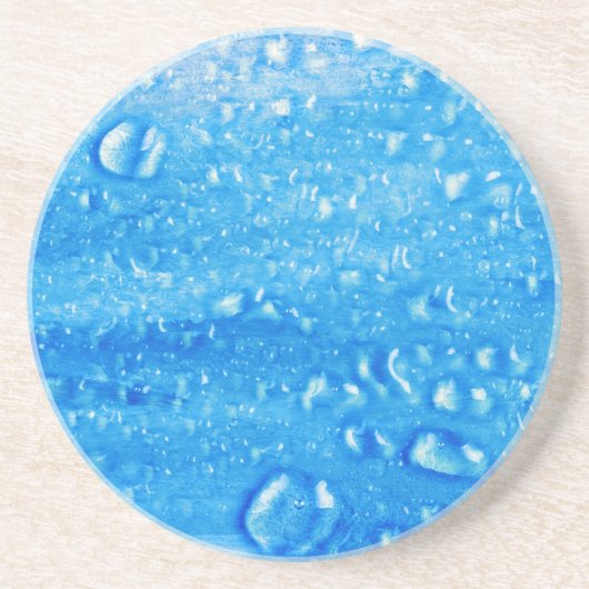 Blauer Wassertropfen Untersetzer (Vorne)