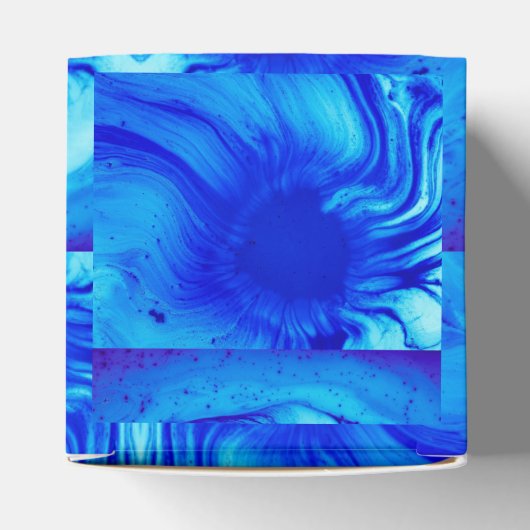 Blauer Wasserwirbel Geschenkschachtel (Oben)