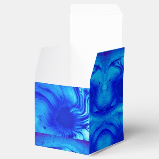 Blauer Wasserwirbel Geschenkschachtel (Geöffnet)