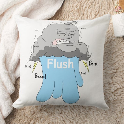 Blauer Wasserwirbel Kissen (Decke)