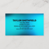 BLAUER WATERCOLOR GRADIENT BERUFLICH VISITENKARTE (Rückseite)