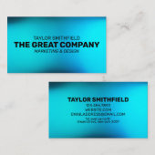 BLAUER WATERCOLOR GRADIENT BERUFLICH VISITENKARTE (Vorne/Hinten)