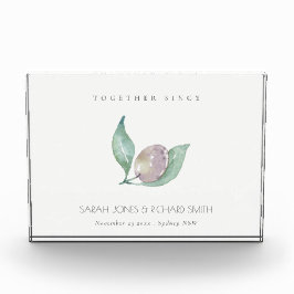 BLAUER WATERCOLOR OLIVE SAVE THE DATE BREITE GESCH FOTOBLOCK