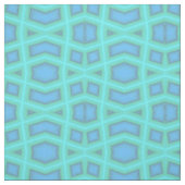 Blauer Wave Diamond Geometric Print Pattern Fabric Stoff (Muster)