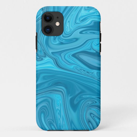 Blauer Waves Malerei | Beste abstrakte Malerei Case-Mate iPhone Hülle (Rückseite)