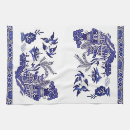 Blauer Weide-China-Entwurf Geschirrtuch