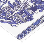 Blauer Weide-China-Entwurf Kurzer Tischläufer (Ecke)