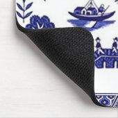 Blauer Weide-China-Entwurf Mousepad (Ecke)