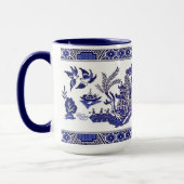 Blauer Weide-China-Entwurf Tasse (Links)
