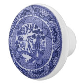 Blauer Weide-China-Entwurfs-Keramik-Kabinett-Griff Keramikknauf (Rechts)