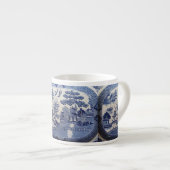 Blauer Weide-Espresso Espressotasse (Vorderseite Rechts)