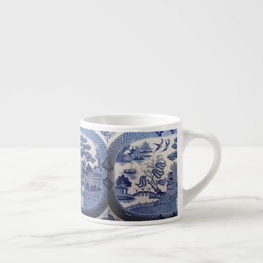 Blauer Weide-Espresso Espressotasse (Rechts)