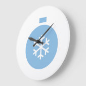 Blauer Weihnachtsball Große Uhr (Winkel)