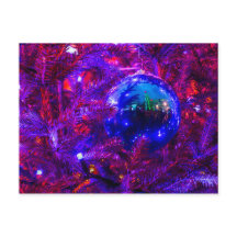 Blauer Weihnachtsball, Lila Baum