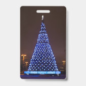 Blauer Weihnachtsbaum Ausweis (Rückseite)