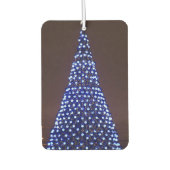 Blauer Weihnachtsbaum Autolufterfrischer (Vorderseite)