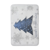 Blauer Weihnachtsbaum Bath Mat Badematte (Vorderseite Vertikal)