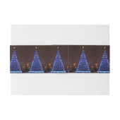 Blauer Weihnachtsbaum Einladungsbanderole (Rückseitenbeispiel)