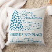 Blauer Weihnachtsbaum, es gibt keinen Ort wie Zuha Kissen (Decke)