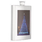 Blauer Weihnachtsbaum Flachmann (Rechts)