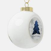 Blauer Weihnachtsbaum Gerahmte Ornamente (Links)