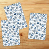 Blauer Weihnachtsbaum - Muster Spielkarten